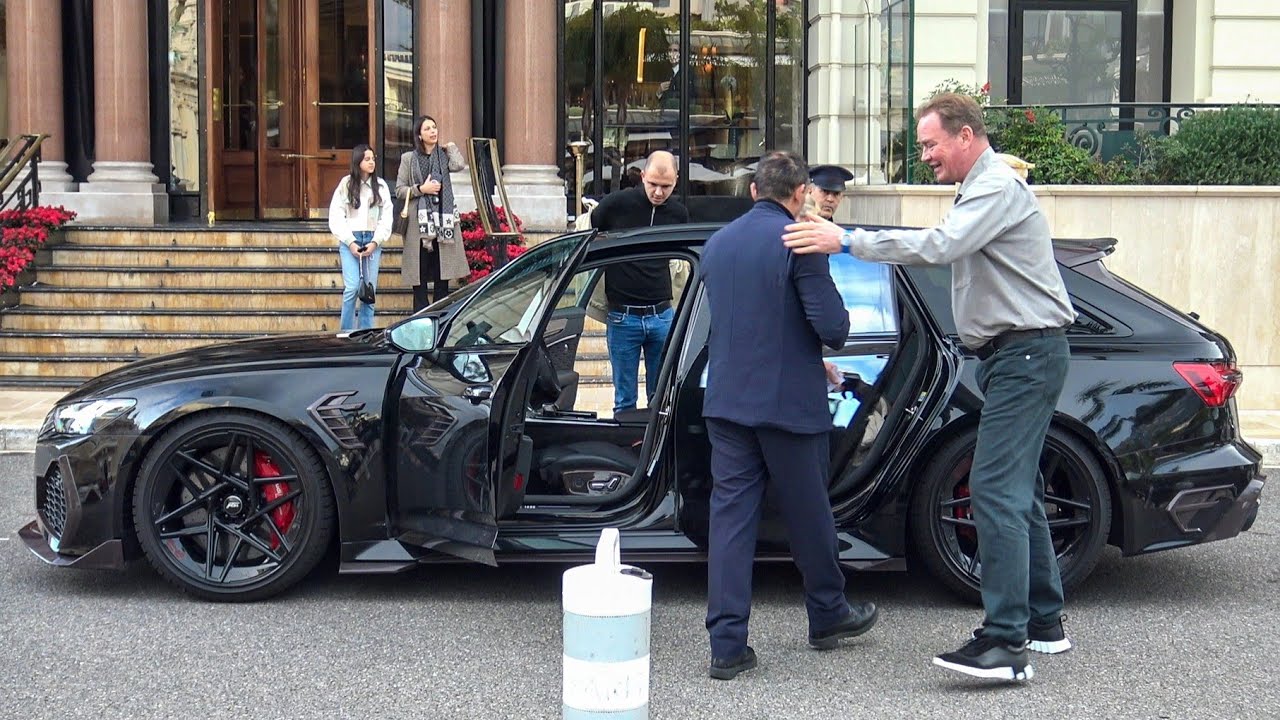 Billionaire Family with their AUDI RS6 ABT JOHANN SIGNATURE Arriving at Hotel de Paris in Monaco!!