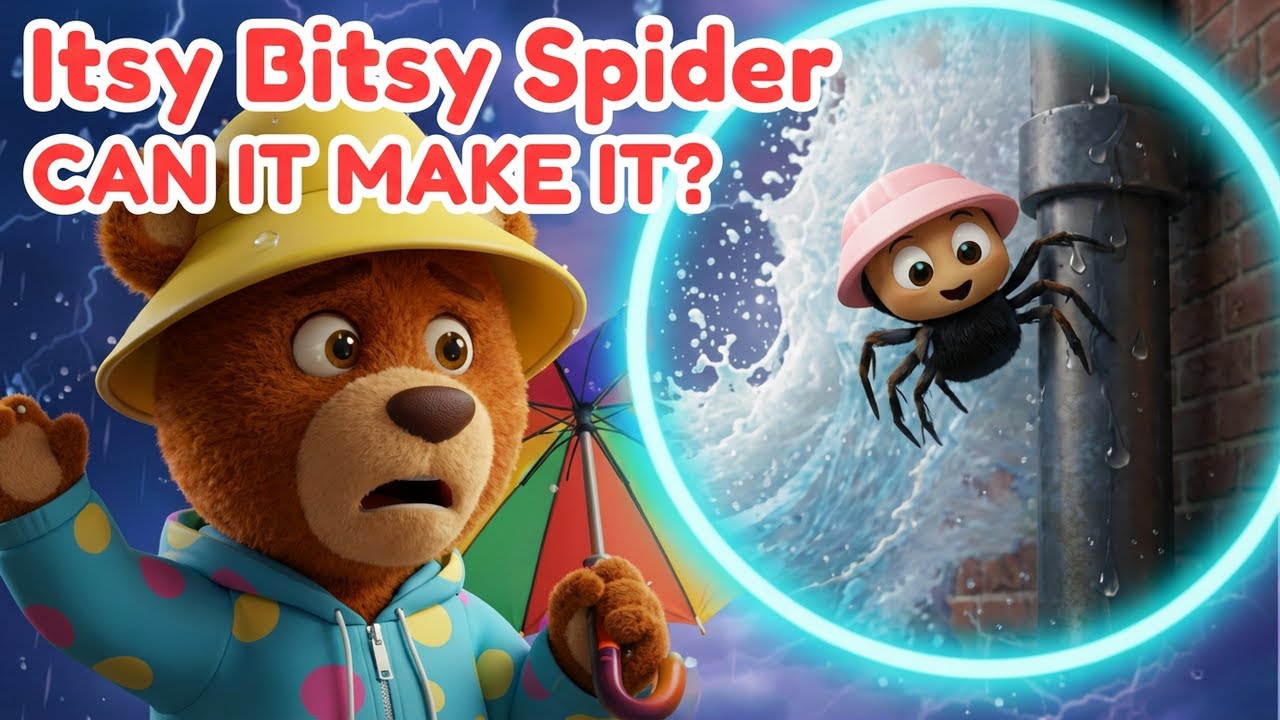 Can the Little Spider Make It to the Top? 🕷️ | Classic Nursery Rhyme for Kids