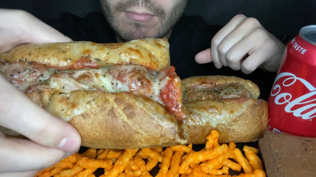 ASMR FIREHOUSE SUBS MEATBALL SANDWICH AND CHEETOS - NO TALKING
