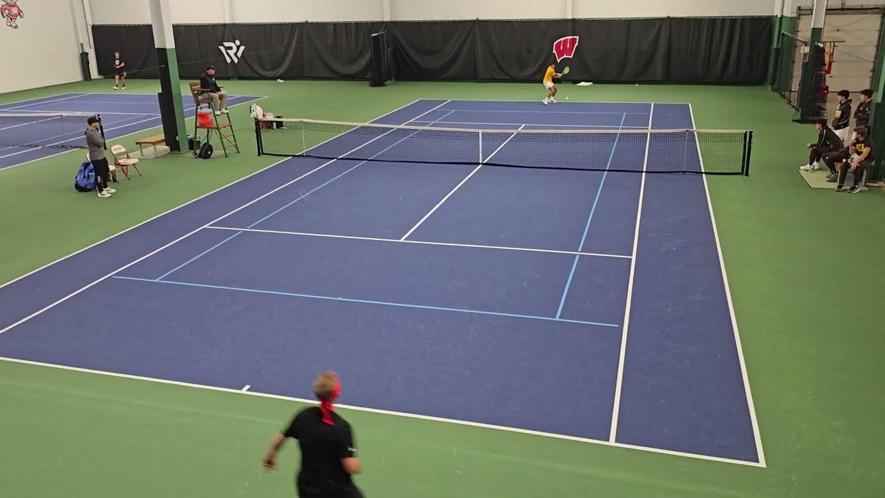 D1 Tennis: Western Michigan vs University of Nebraska (Omaha) 1st Singles (1st Set)