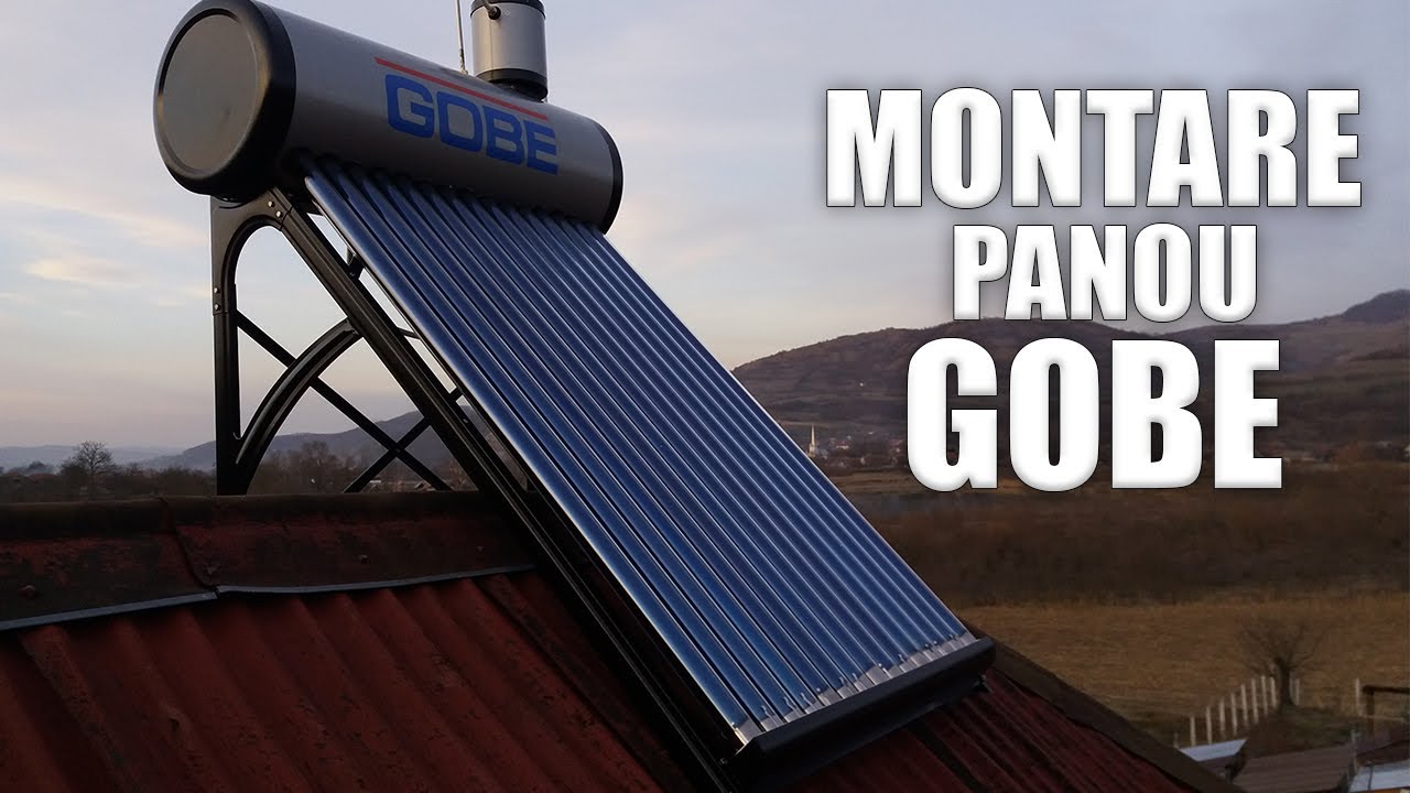 MONTARE PANOU SOLAR GOBE - Video realizat in 2019