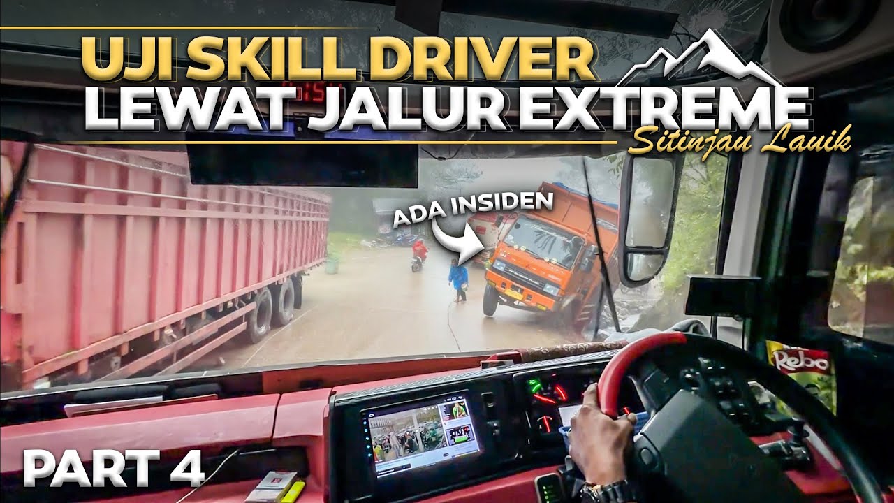 SKIL DRIVER DIUJI DISINI ,LEWAT JALUR EXTREME ‼️ Trip Bus Al Hijrah Jakarta - Padang Part4.
