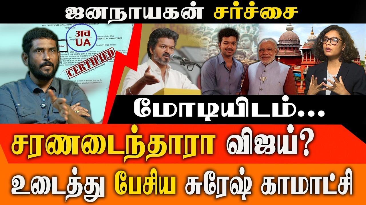 ஜனநாயகன் விவகாரம்: பாஜக விடம் சரணடைந்தாரா விஜய்? | Suresh Kamatchi & Red Pix Elizabeth Interview