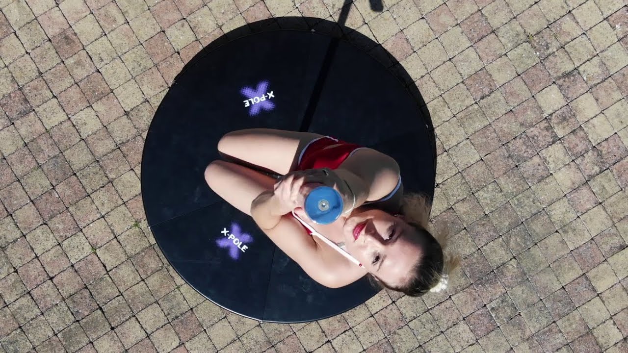 POV drone pole dance ft Marie Cherry