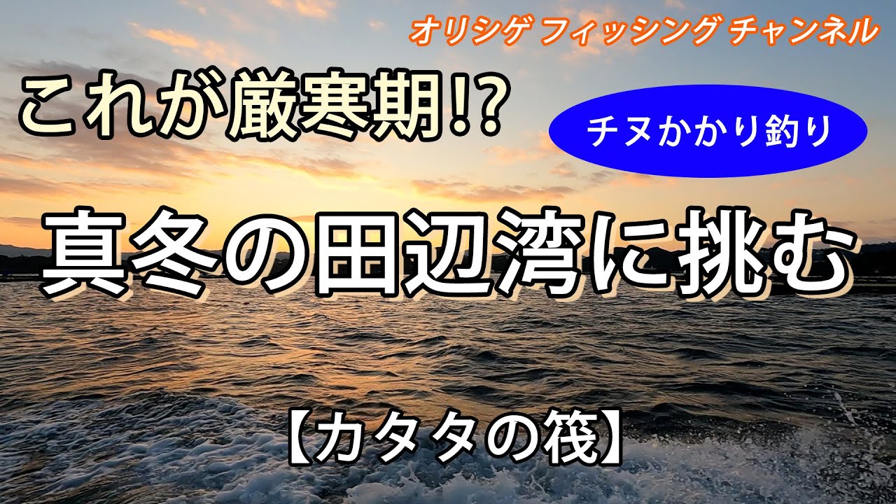 【チヌかかり釣り】2025.1.23 カタタの筏　厳寒期の和歌山田辺湾へ乗っ込み調査で釣行しました。狙うは年無しのみ。果たしてドラマはあるのか！
