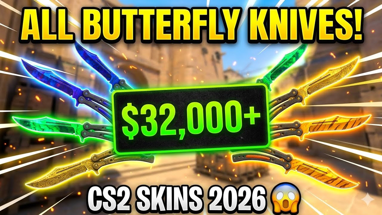 ALL BUTTERFLY KNIVES IN CS2: The $100,000 Showcase!