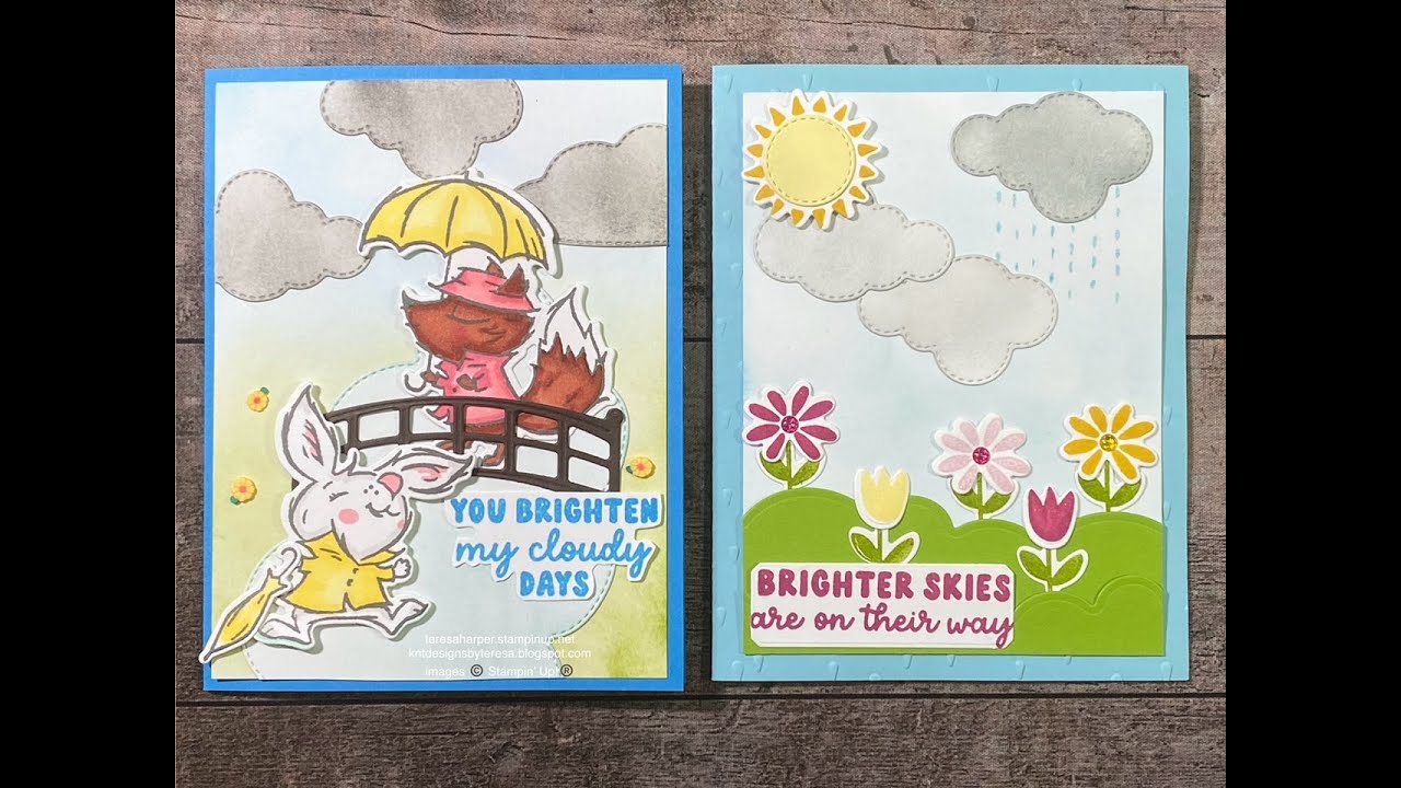 Bright Skies & Playing In The Rain by Stampin' Up! 3 12 24