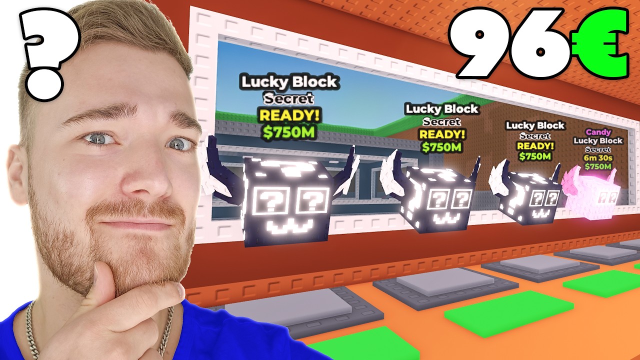 Avattiin 96€ edestä Lucky Blockeja 😯 | Steal a Brainrot