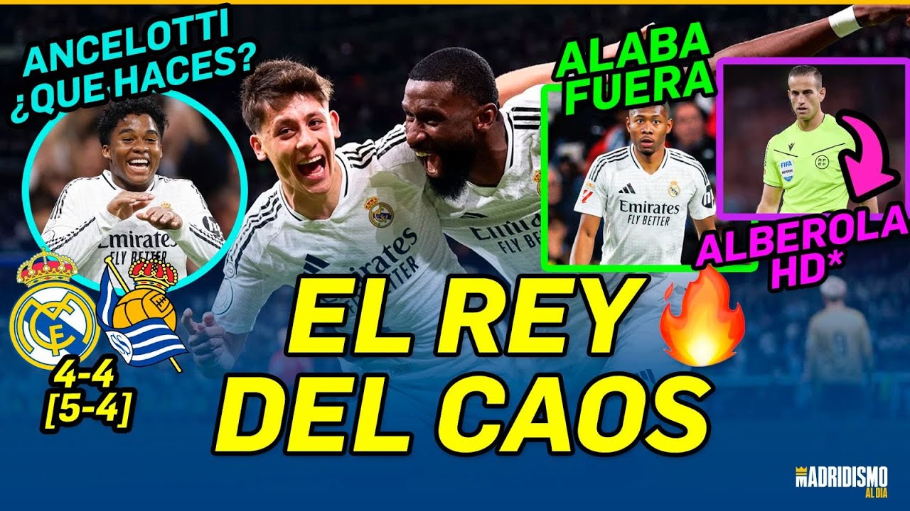 🟢💥ÉPICA DEL REAL MADRID con MUCHOS PROBLEMAS | REAL MADRID 4 REAL SOCIEDAD 4
