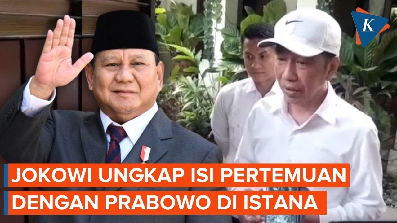 [FULL] Jokowi Ungkap Prabowo Bahas Dua Isu Besar di Istana, Apa Saja?