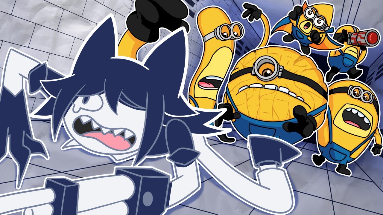 MISS CIRCLE vs MEGA MINIONS?! Fundamental Paper Education x Despicable Me 4 - 2D ANIMATION