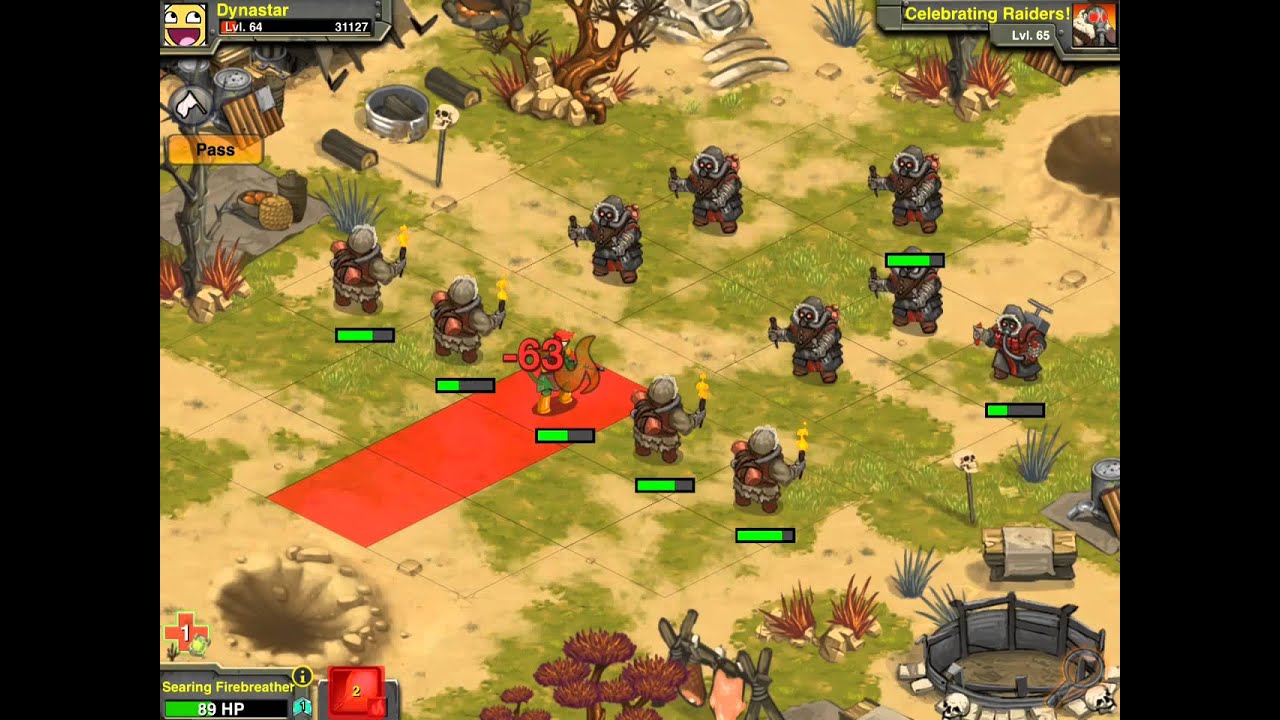 Battle Nations: Celebrating with Raiders.