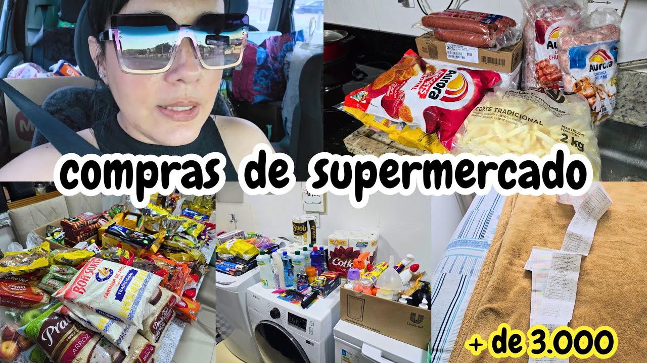 Fomos no ASSAÍ fazer as compras do MÊS e mostrei quanto GASTAMOS no total!