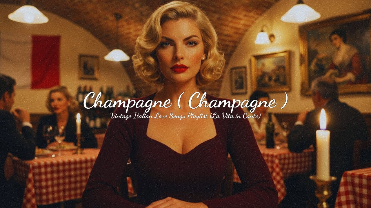 Champagne ( Champagne ) 🥂 Vintage Italian Love Songs Playlist (La Vita in Canto)