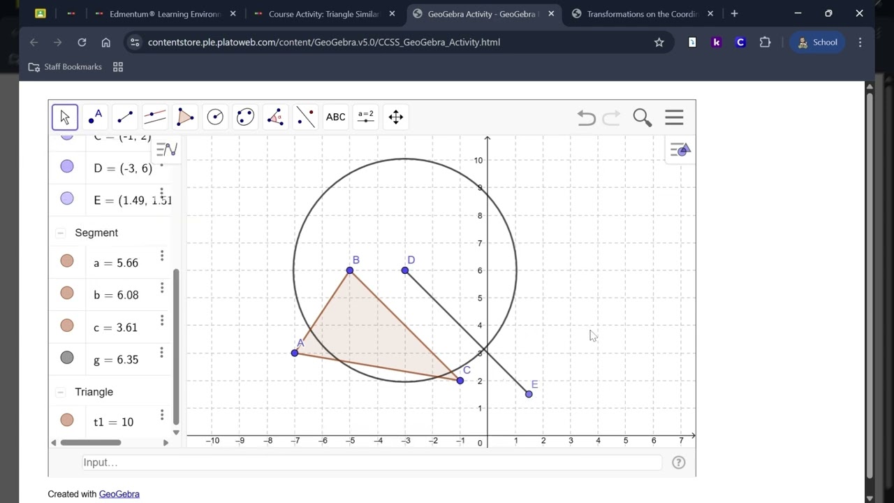 Triangle Similarity: Task 3, Part C