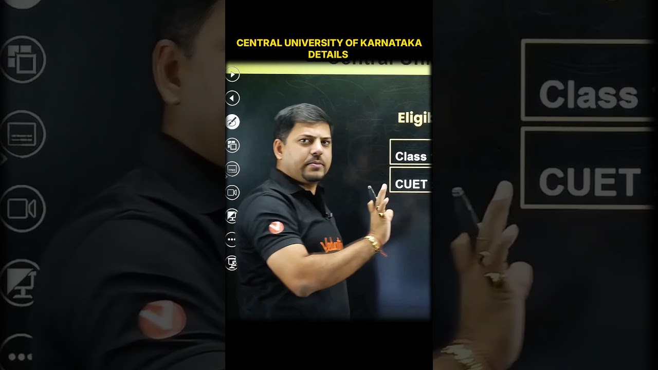 Central University of Karnataka Details 🎓📘#harshsir #VED #CUK #CUET2025 #EducationUpdate #Trending