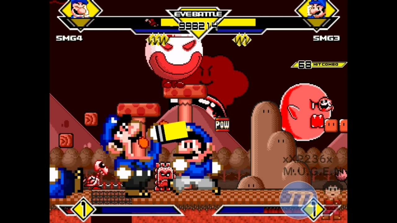 MUGEN SMG4 vs SMG3 (Yet another Rematch)