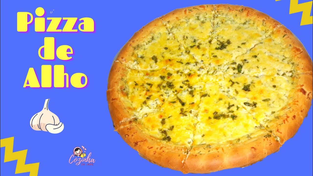 Como fazer pão de alho na versão  pizza de alho ficou surpreendente de tão gostoso massa perfeita.