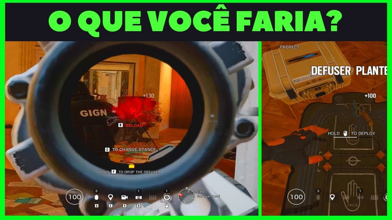 VOCÊ PLANTA O DEFUSER OU FOGE? || RAINBOW SIX SIEGE