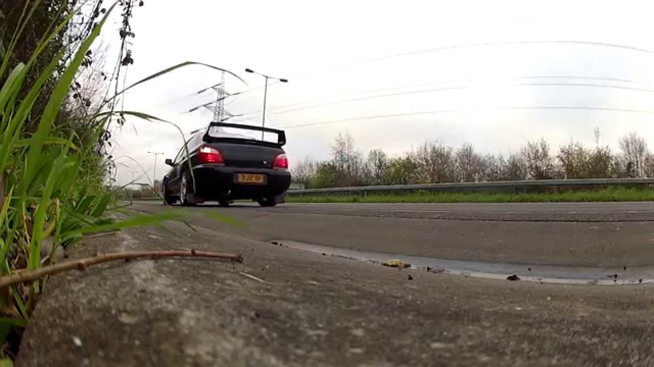 Impreza STI fly-by, sound, acceleration 420hp