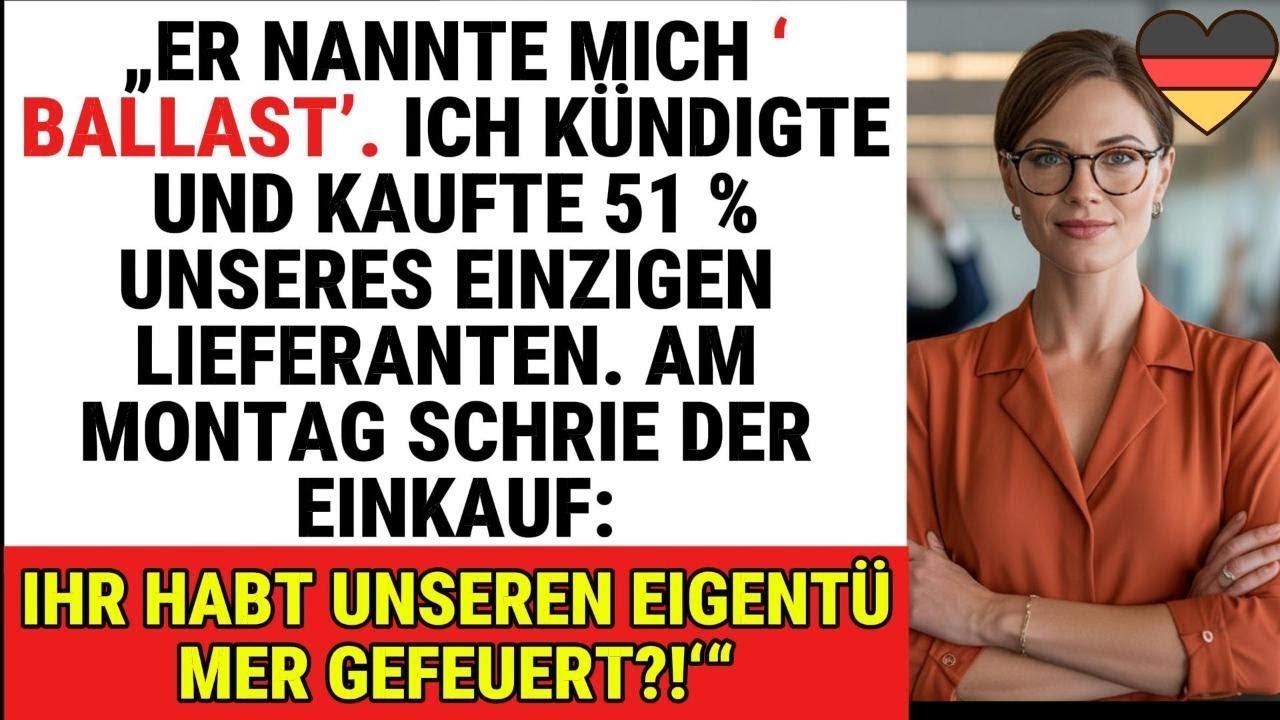 Sie nannten sie „totes Gewicht“ – sie kaufte still und leise die Firma, die ihre Fabrik belieferte