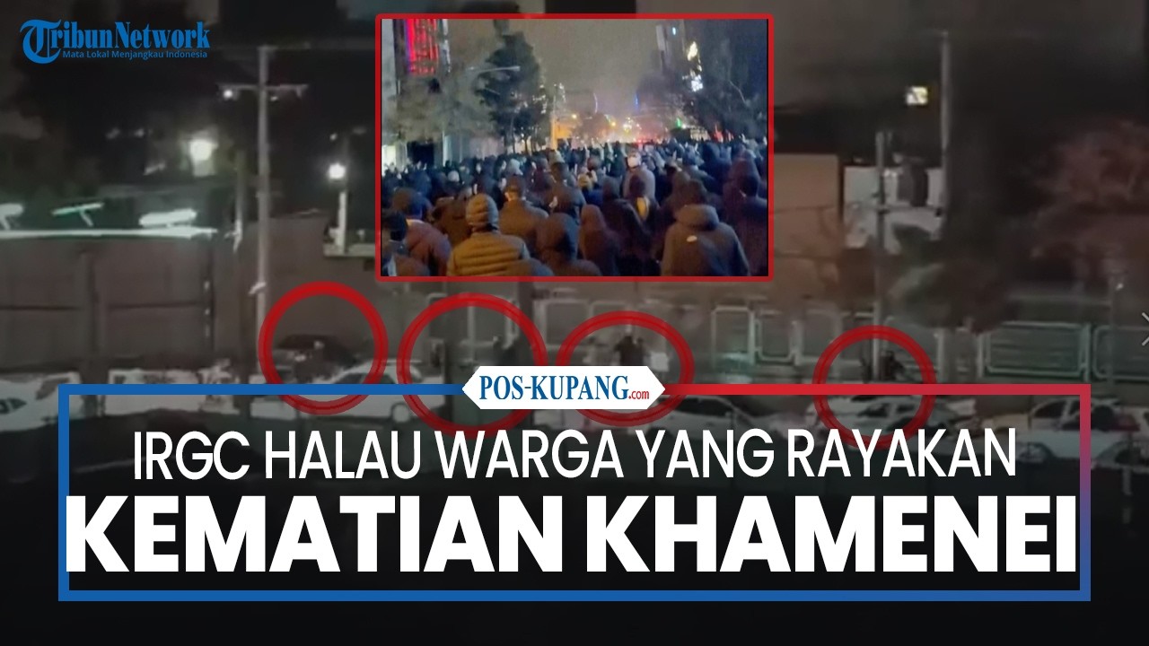 Garda Revolusi Halau Warga yang Rayakan Kematian Ali Khamenei