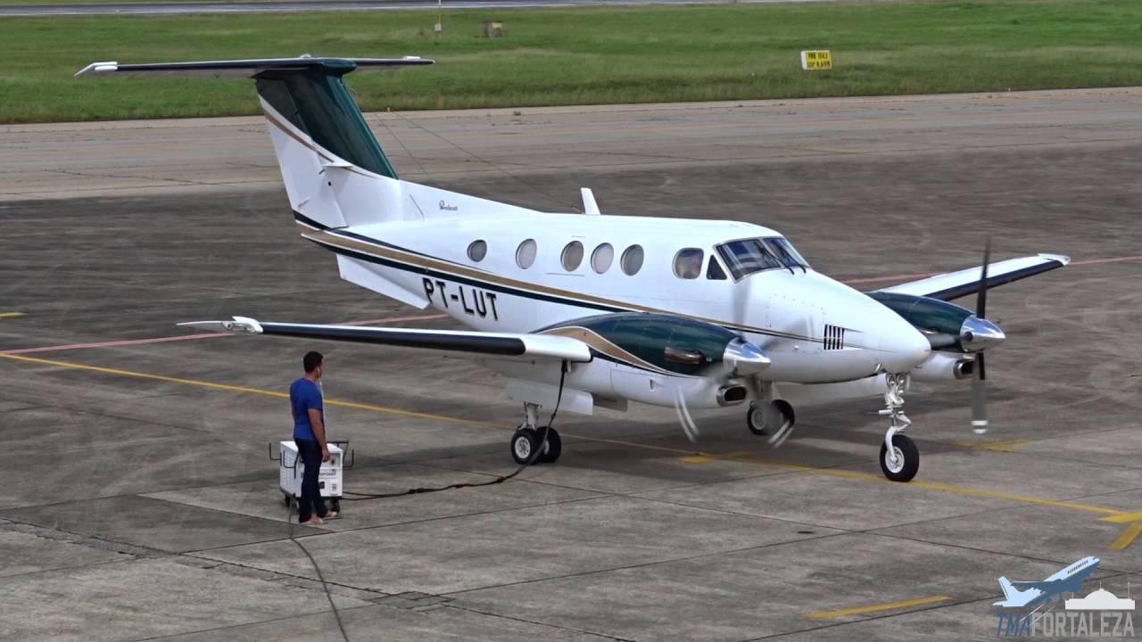 [SBFZ/ FOR] Decolagem RWY13 Beechcraft F90 King Air PT-LUT 14/05/2016