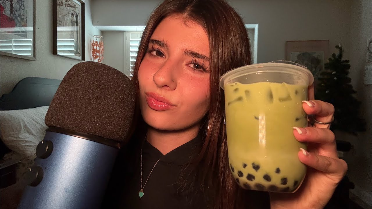 [ASMR] DRINKING BOBA 🧋 & RAMBLING 
