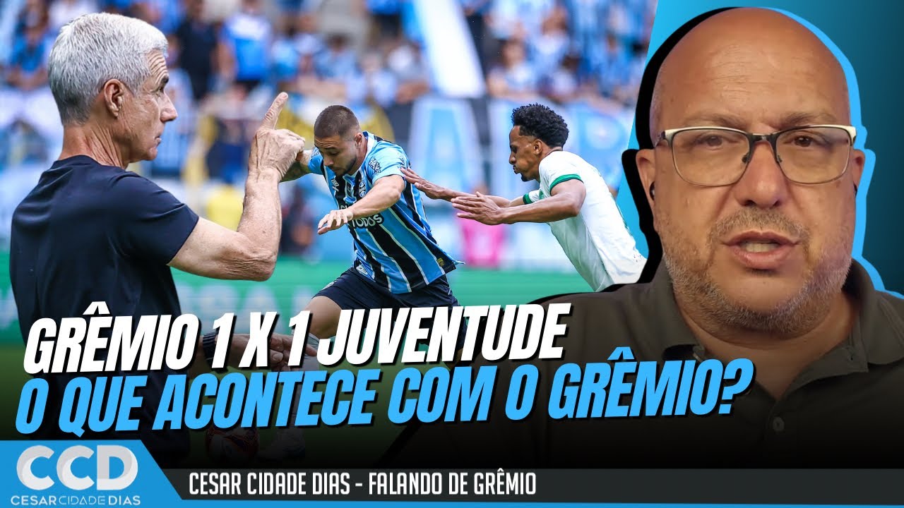 Grêmio 1 x 1 Juventude: jogo abaixo da expectativa e o que falam os jogadores sobre o trabalho