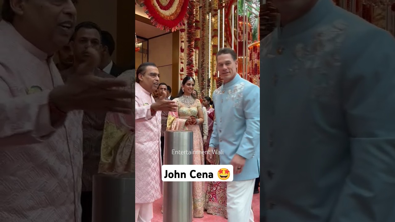 John Cena at Anant Ambani wedding #anantambani #johncena #ambani #anantambaniradhikamerchantwedding