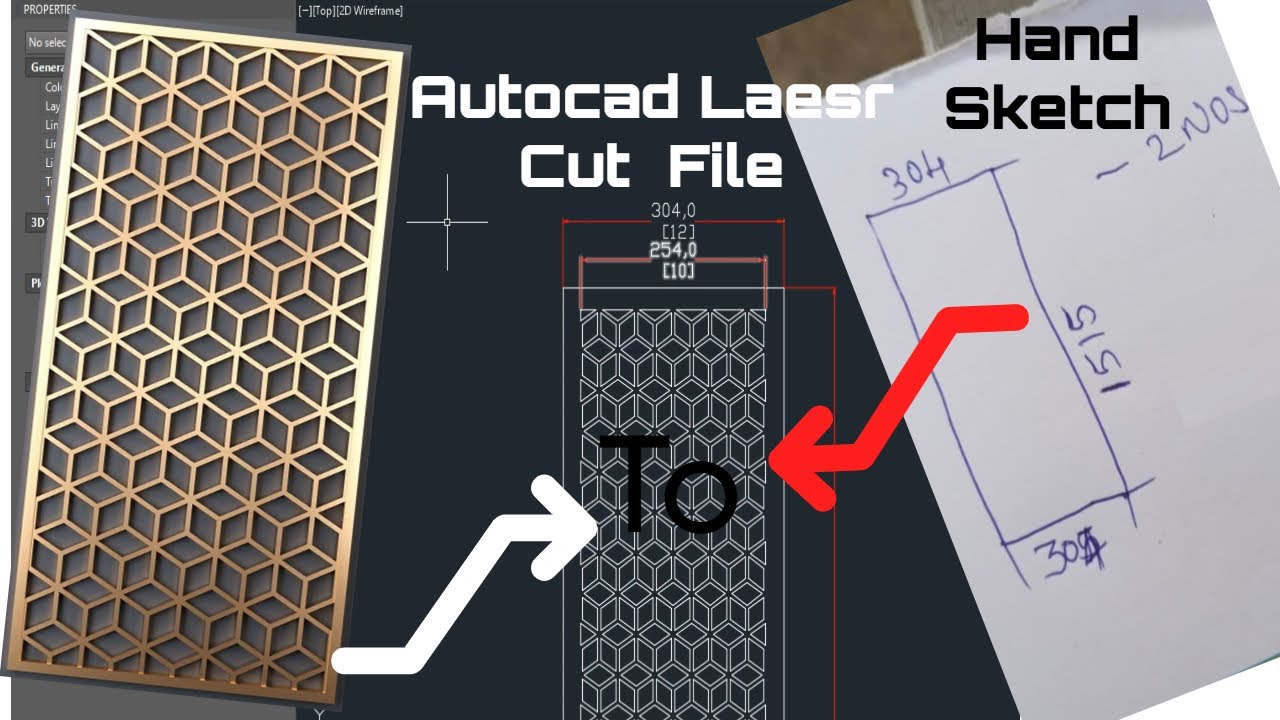 Laser Cutting Design in AutoCAD | 2D to DXF+Tips  #trending #sheetmetal #lasercutting #cad #cnc