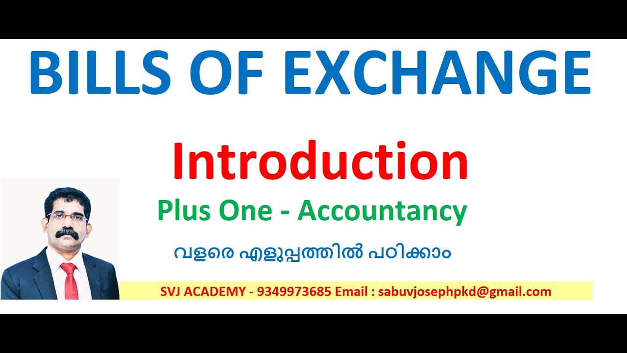 Bills of Exchange - Introduction | SVJ Academy