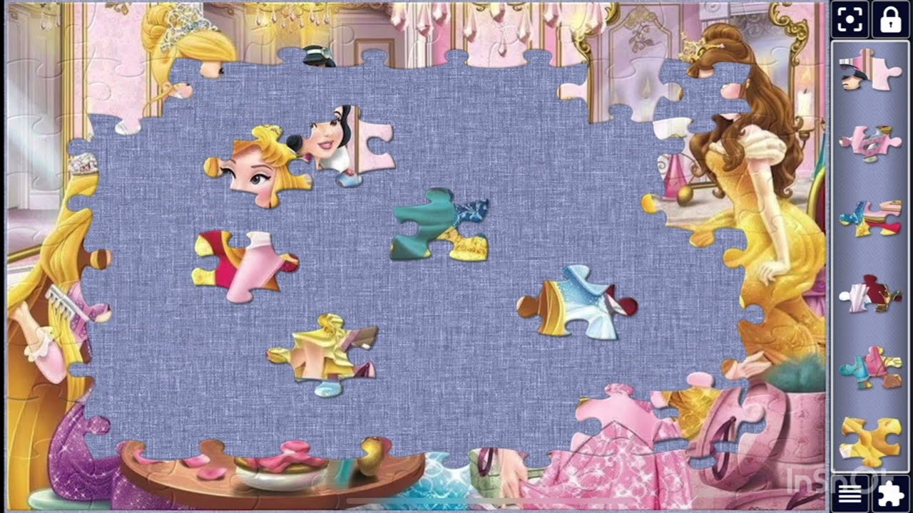 Disney Princess👸 👸 in One Frame! 👑❤️❤️//jigsawpuzzle//jigsawpuzzlejourney//jigsawpuzzleart