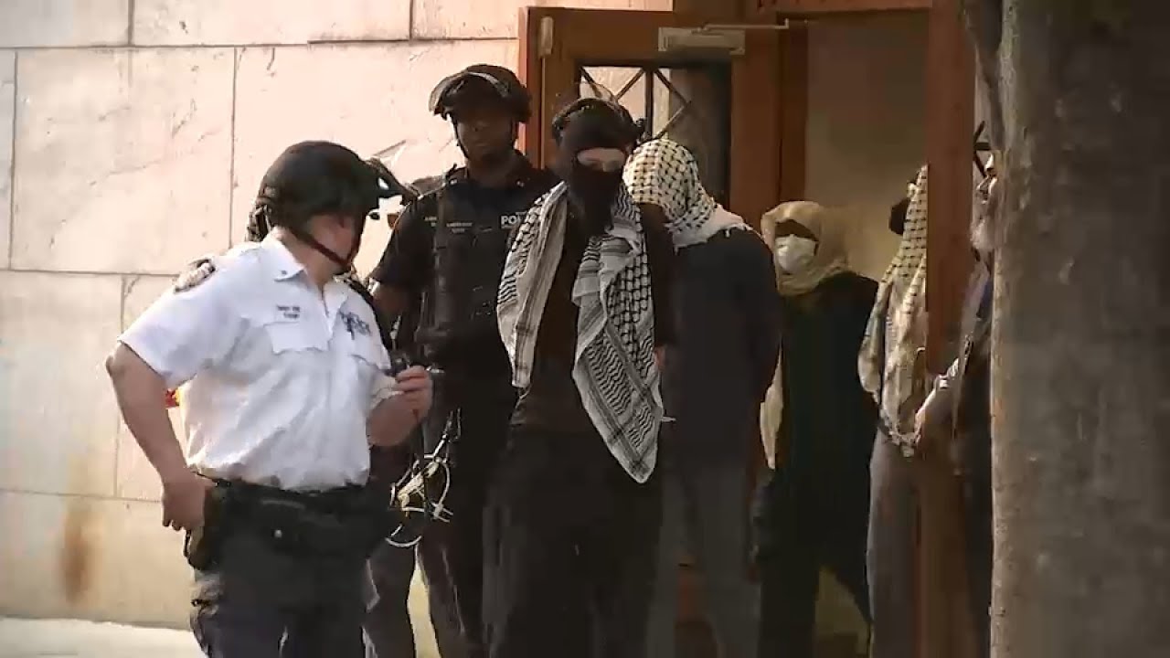Around 70 people in custody after protesters fill parts of Columbia University