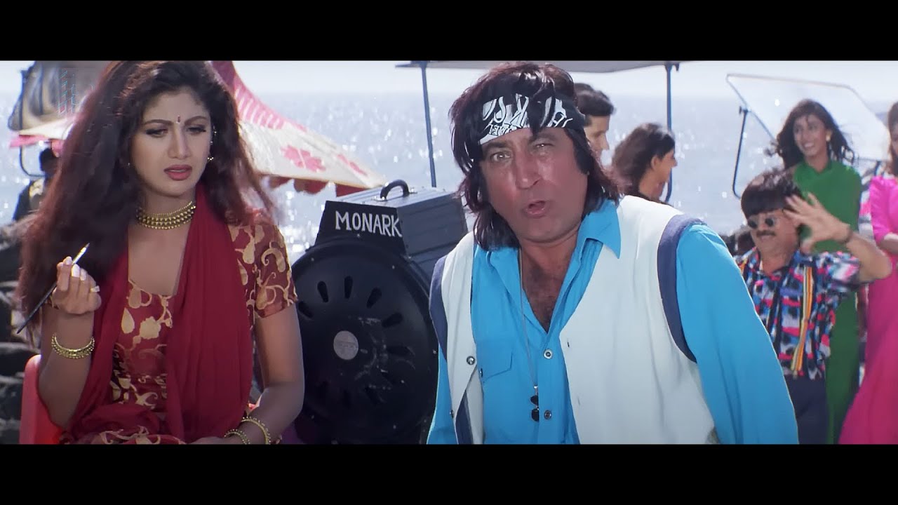 शक्ति कपूर - सुनील शेट्टी की फिल्म शूटिंग - बॉलीवुड डबल धमाल कॉमेडी - शिल्पा शेट्टी