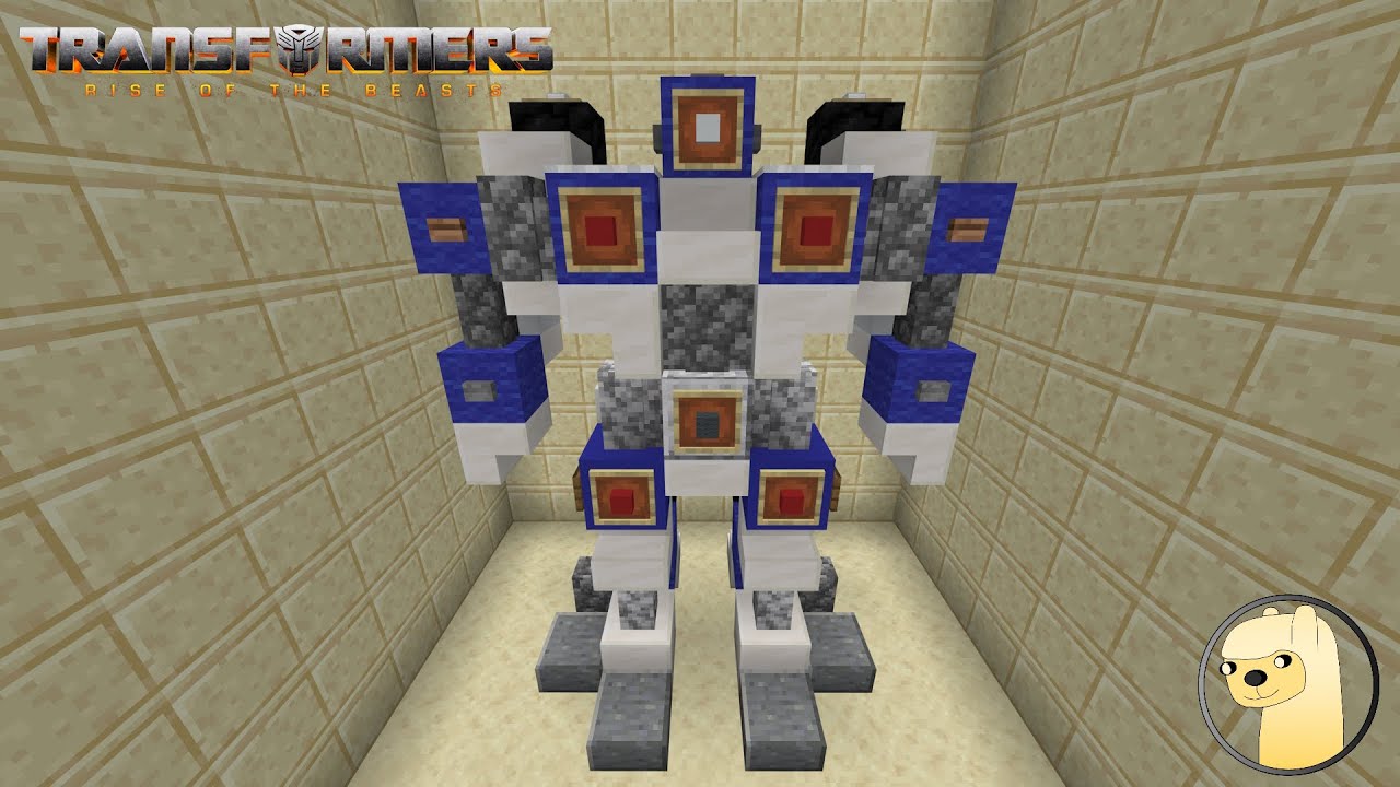 Minecraft - How To Build Transformers Rise of the Beasts Mirage Robot Mode!