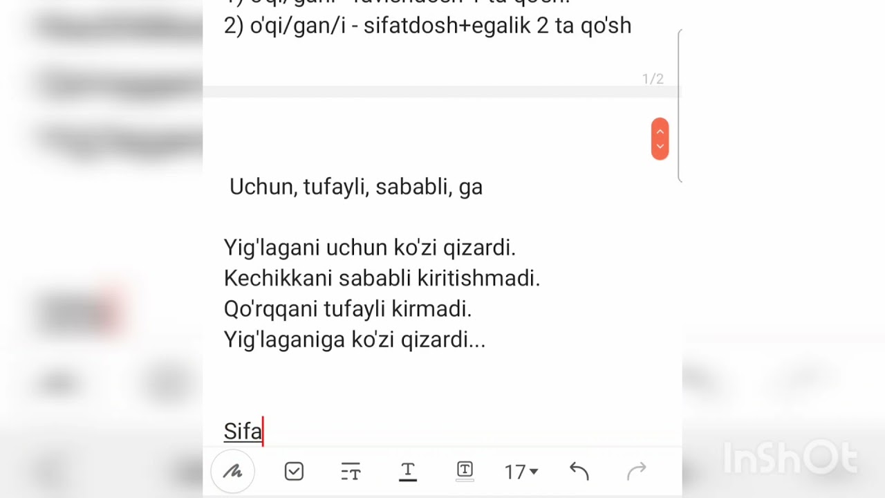 Ravishdosh va sifatdosh gani qo'shimchasini gan+i bilan farqlash