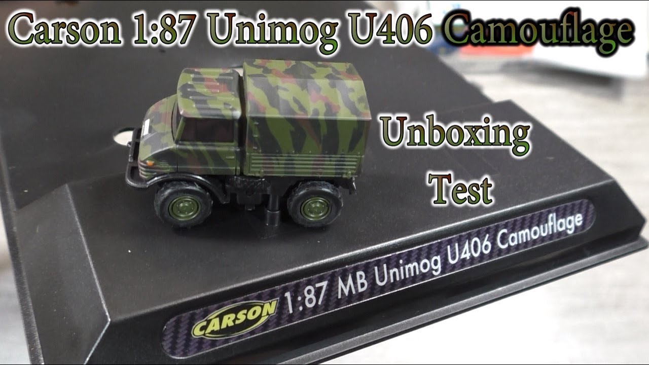Carson 1:87 Unimog U406 Camouflage Unboxing/Test  | HD+ | German/Deutsch