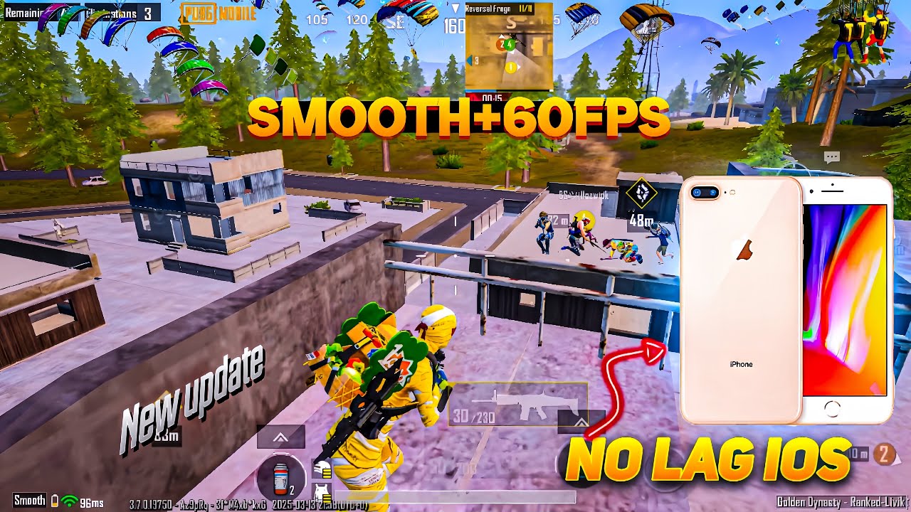 iPhone 8 Plus Pubg Test 2025 | Smooth +60fps | New Update No Lag | Pubg mobile |