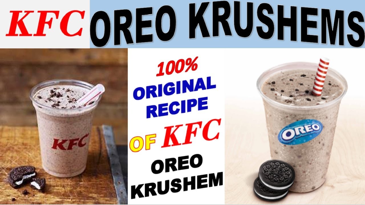 Original KFC Oreo KRUSHEMs Recipe || 3 Ingredients Only || With English Subtitles