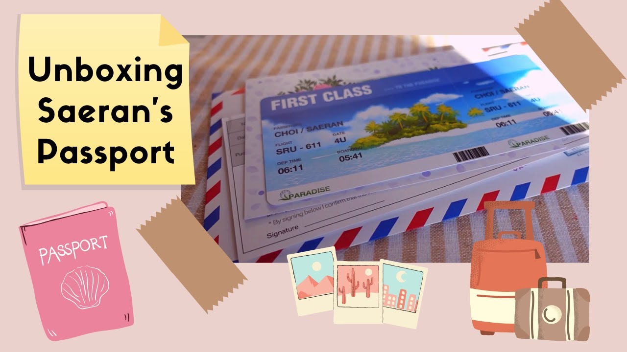Unboxing: Pasaporte de Saeran y otras cositas ✈️❤️