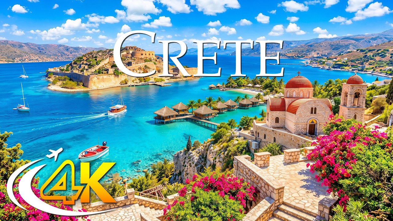 Crete 4K UHD - Scenic Relaxation Film With Calming Music - 4K Video Ultra HD