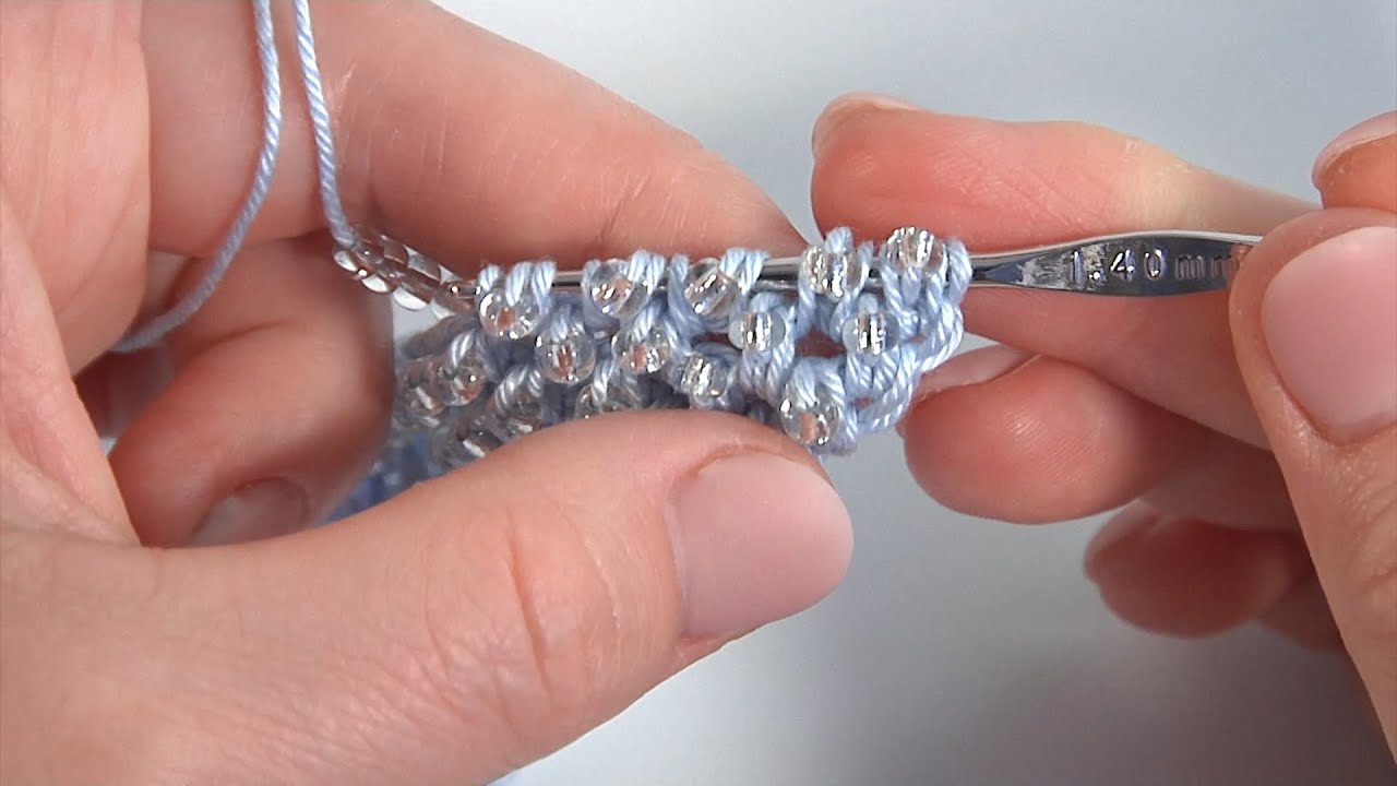 Beautiful Crochet/Amazing Technique of Crocheting with BEADS/Tunisian Crochet with Beads