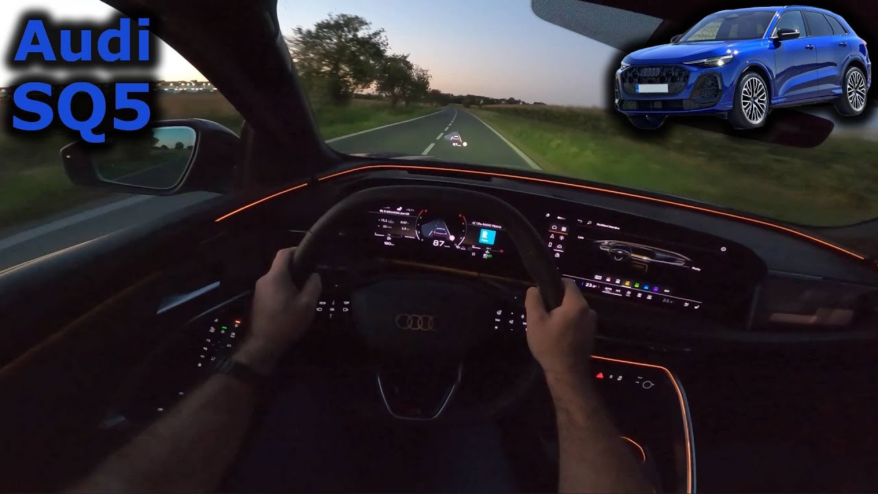 2025 Audi SQ5 TFSI quattro | Night POV Drive – Ambient Lighting & Matrix LED