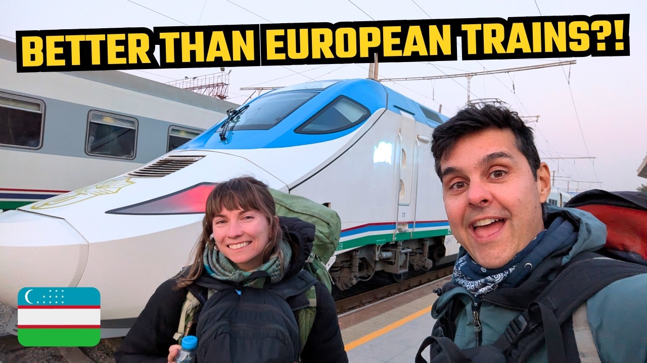 I Rode the NEWEST TRAIN in Central Asia 🇺🇿 | Uzbekistan's Spanish Trains