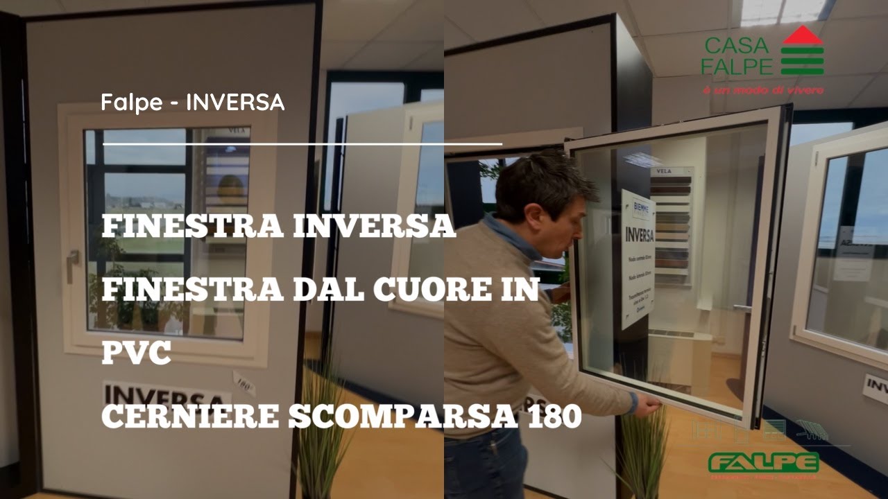 Inversa : la finestra rivoluzionaria anche con cerniere a scomparsa a 180°
