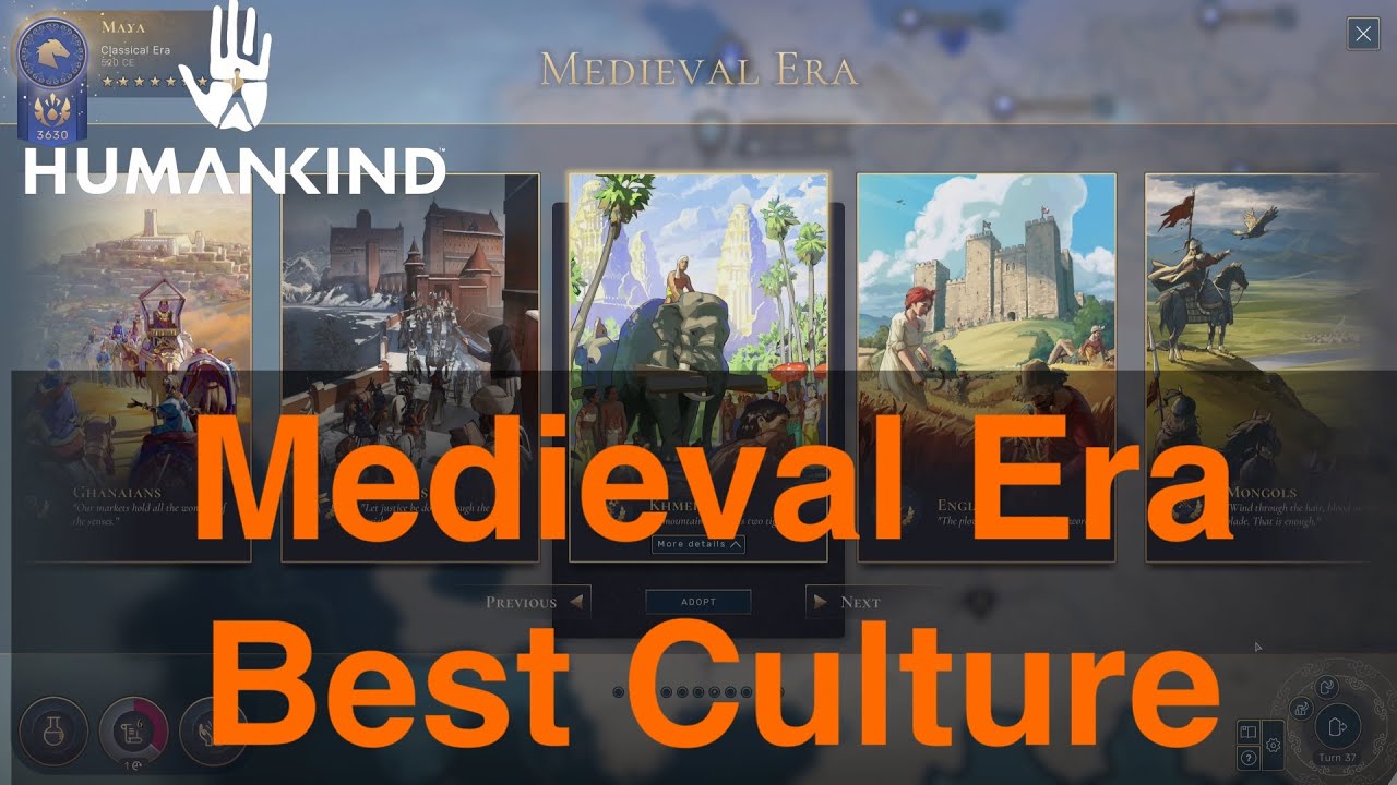 Medieval Era Best Culture Tier List in Humankind (Humankind/ Max Difficulty)