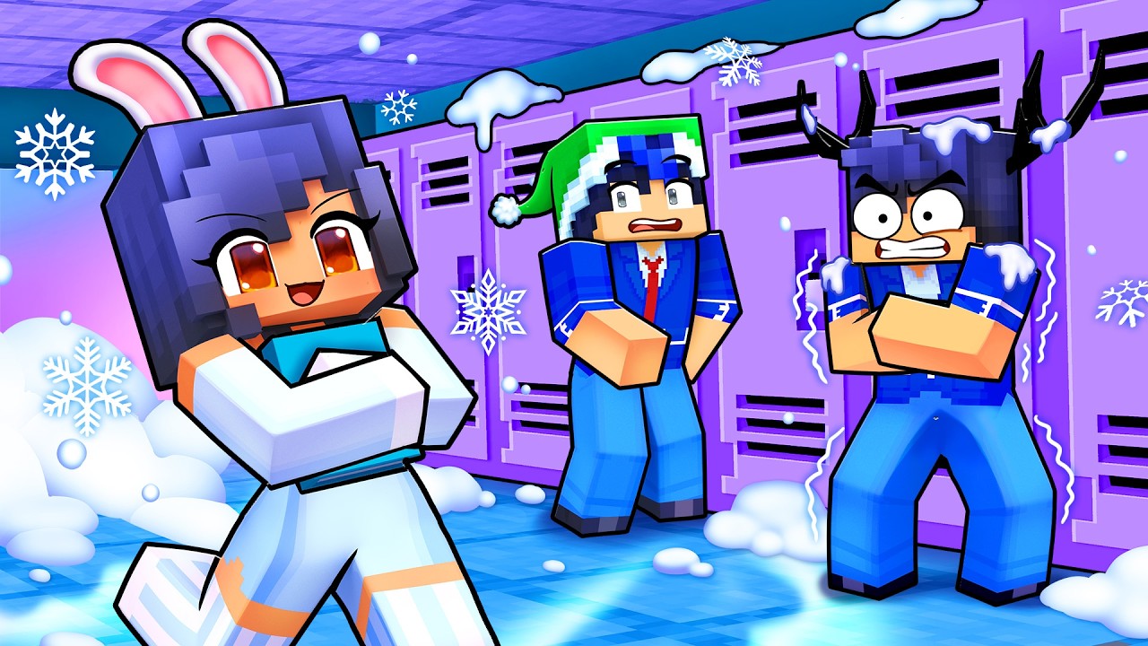 ONE GIRL at an ALL WINTER School!