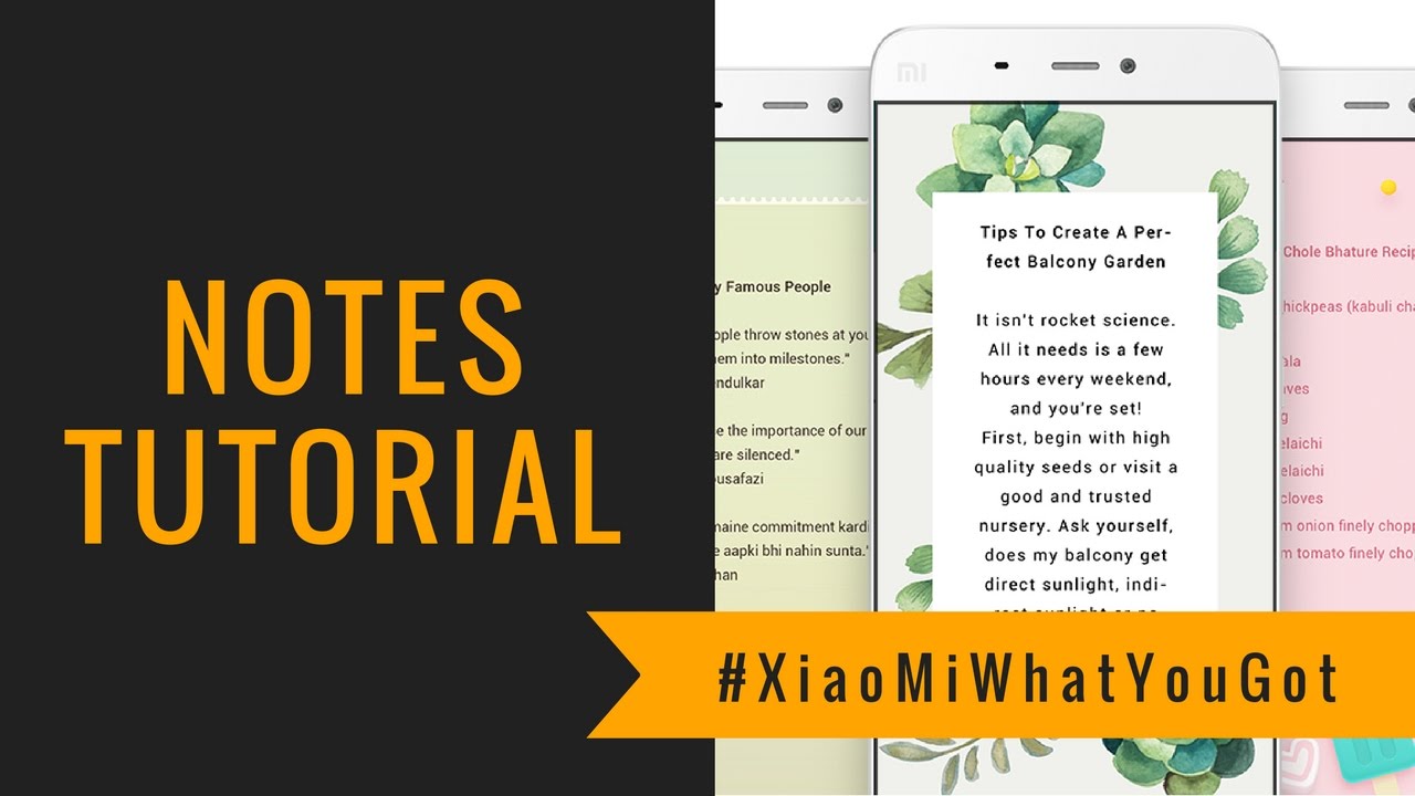 MIUI 8 Tips & Tricks - Notes