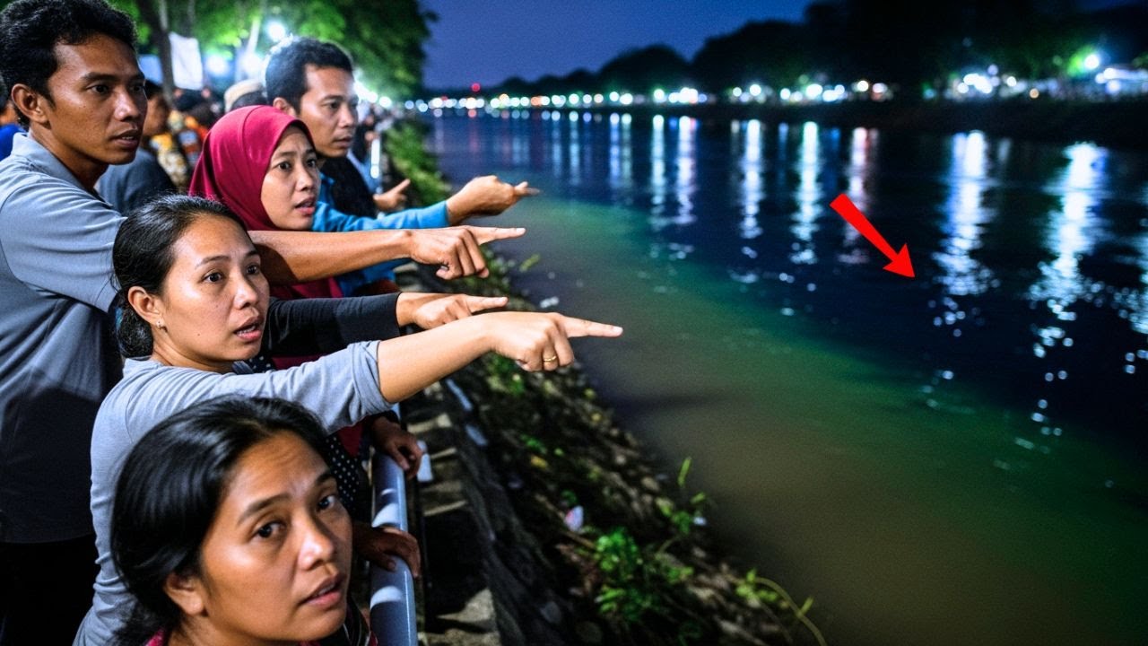 PALEMBANG HEBOH‼️ Sungai Berubah Warna Saat Malam Jumat, Aroma Aneh Tercium Kuat!